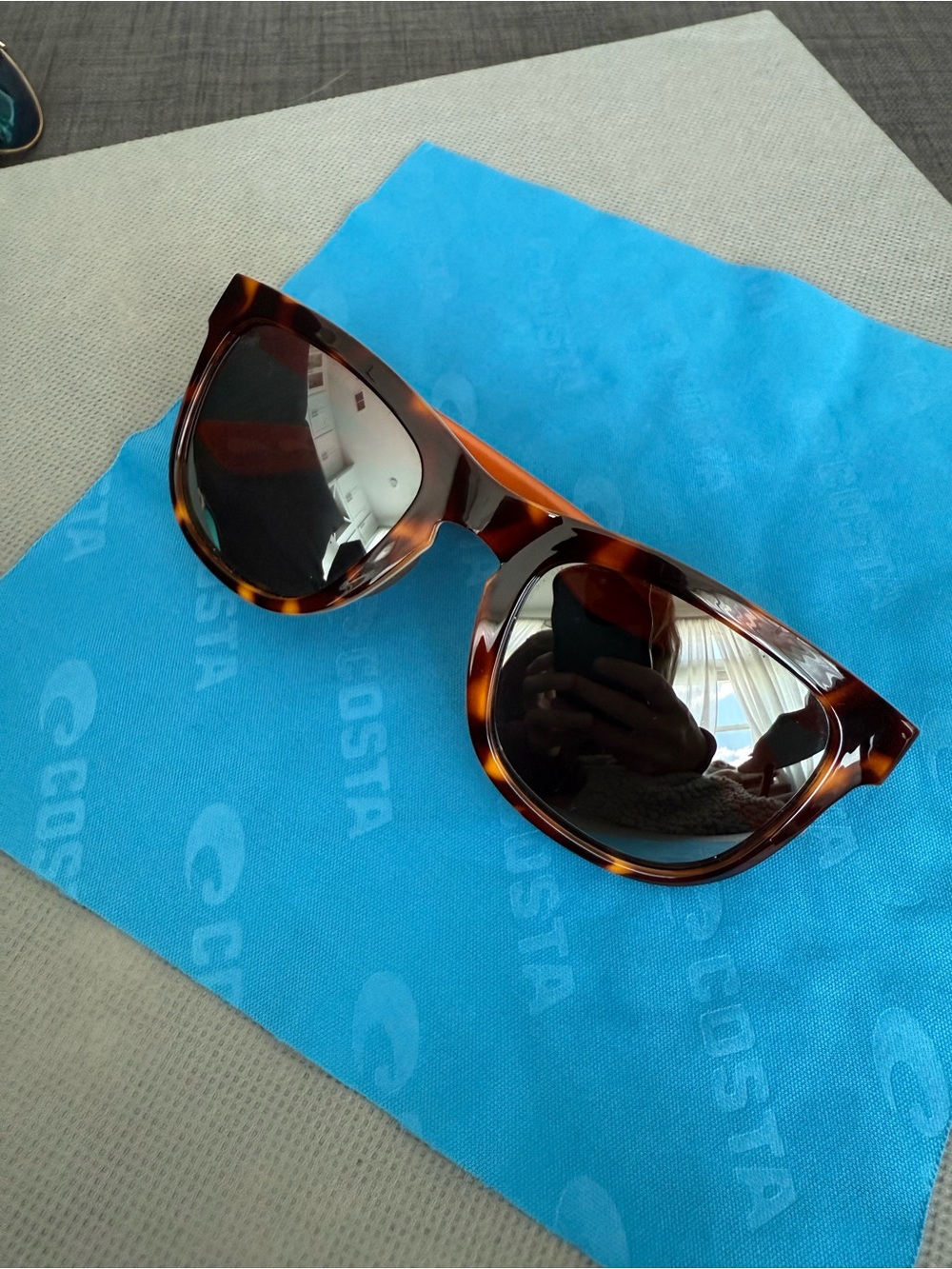 Costa Tortoiseshell Brown Frame Polarized Sunglasses